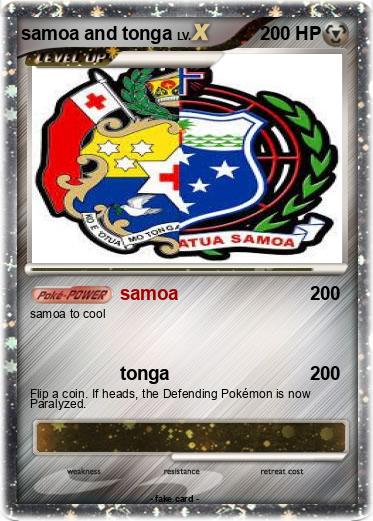 Pokemon samoa and tonga