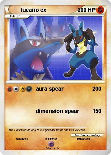 Pokemon lucario ex