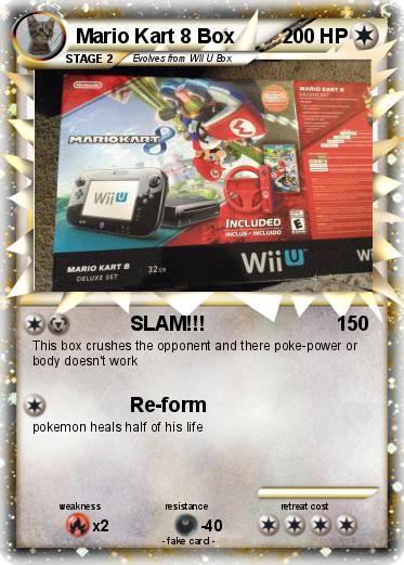 Pokemon Mario Kart 8 Box