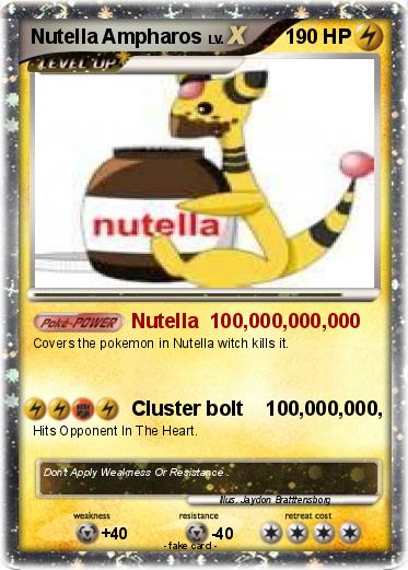 Pokemon Nutella Ampharos