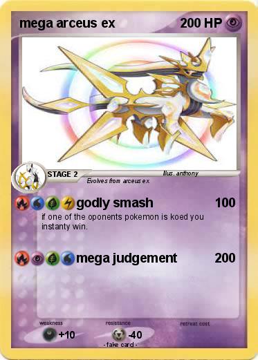Pokemon mega arceus ex