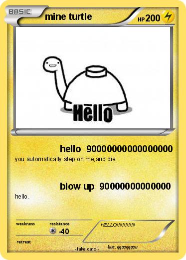 Pokemon mine turtle