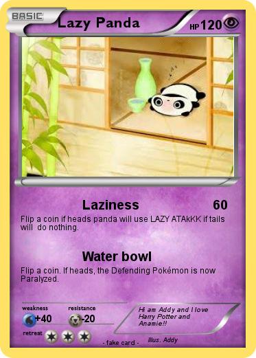 Pokemon Lazy Panda