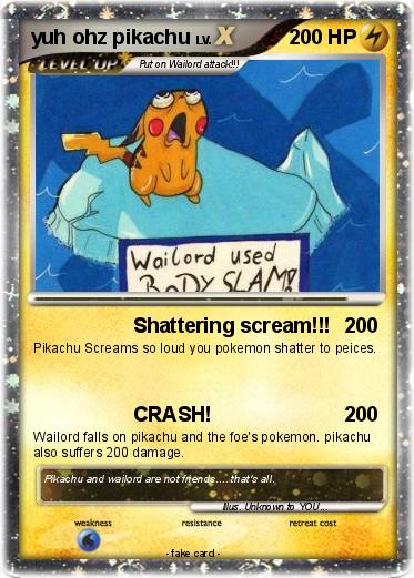 Pokemon yuh ohz pikachu