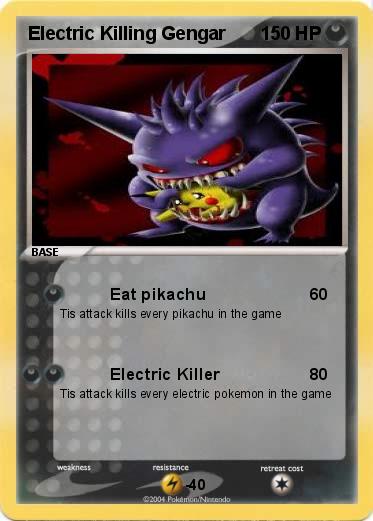 Pokemon Electric Killing Gengar