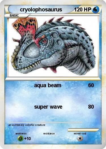 Pokemon cryolophosaurus
