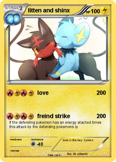Pokemon litten and shinx