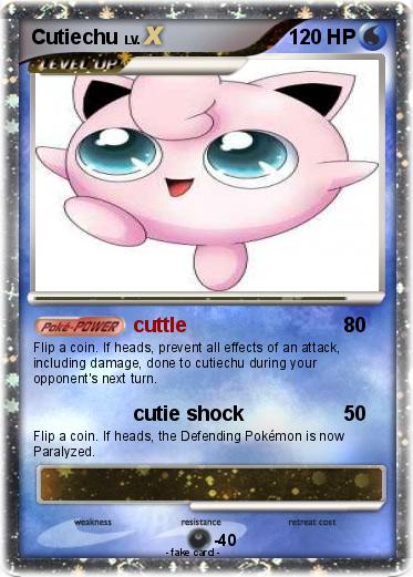Pokemon Cutiechu Pokemon Cutiechu