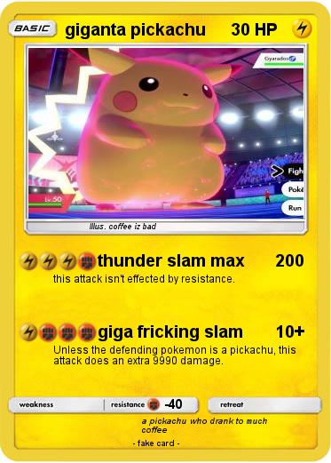 Pokemon giganta pickachu