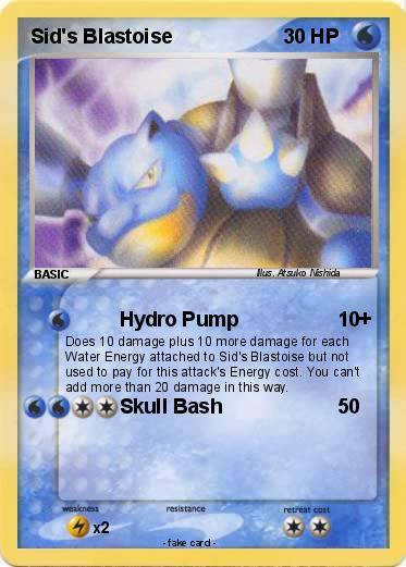 Pokemon Sid's Blastoise