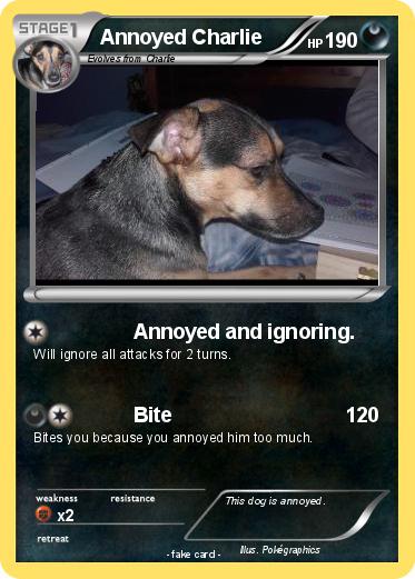 Pokemon Annoyed Charlie