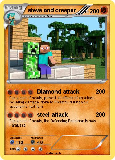 Pokemon steve and creeper
