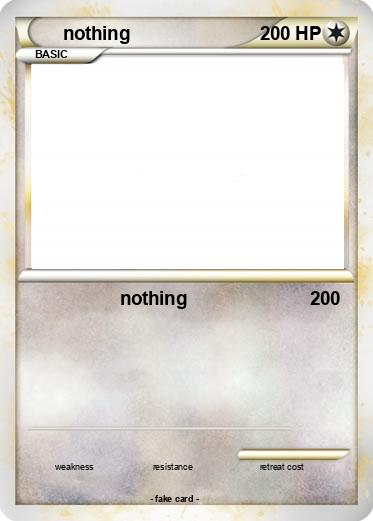 Pokemon nothing