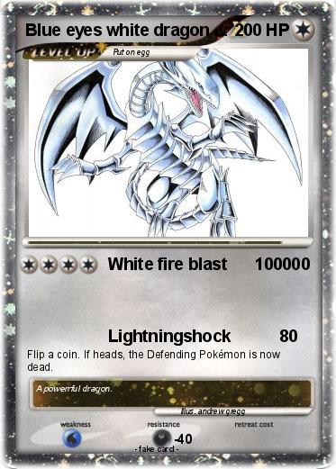 Pokemon Blue eyes white dragon