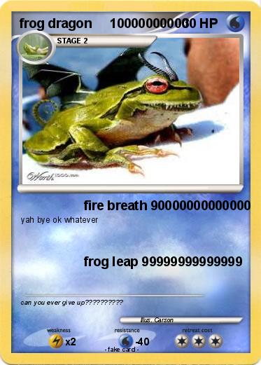 Pokemon frog dragon     10000000000