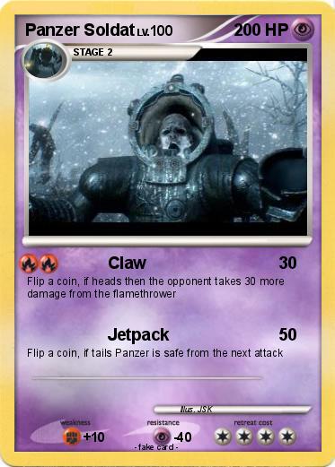 Pokemon Panzer Soldat