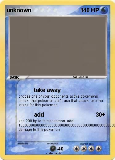 Pokemon unknown