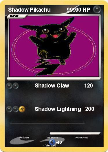 Pokemon Shadow Pikachu           999