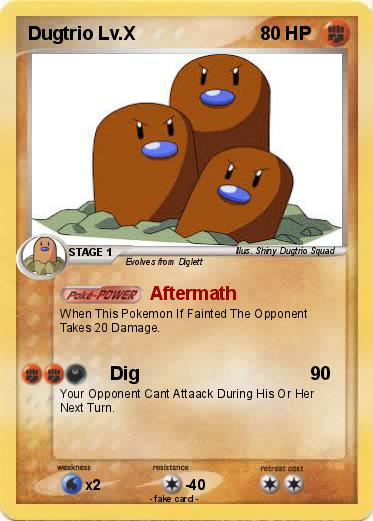 Pokemon Dugtrio Lv.X