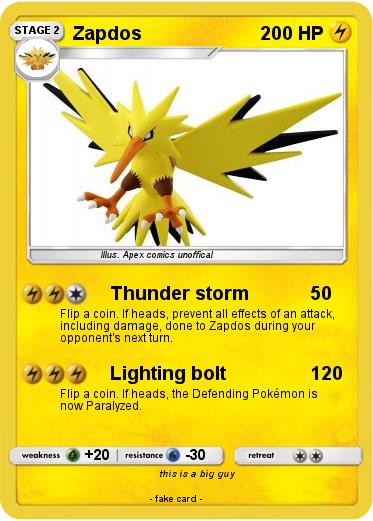 Pokemon Zapdos
