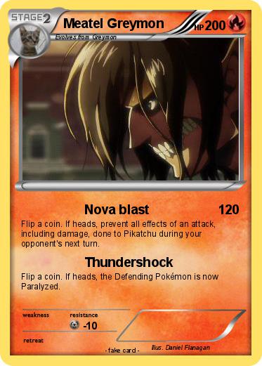 Pokemon Meatel Greymon