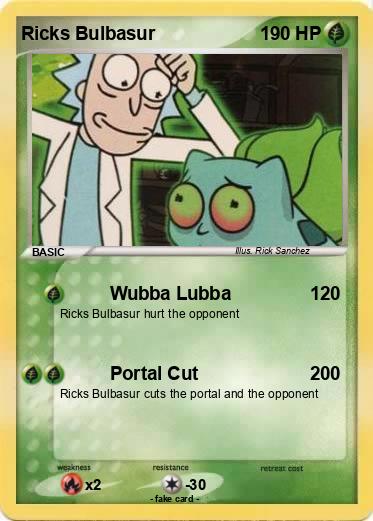 Pokemon Ricks Bulbasur