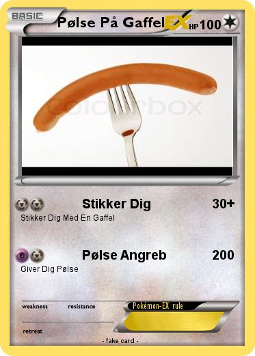 Pokemon Pølse På Gaffel