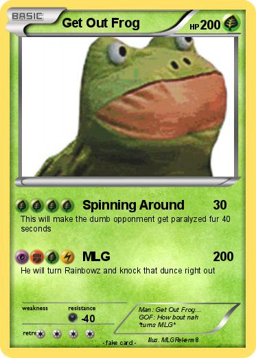 Pokemon Get Out Frog