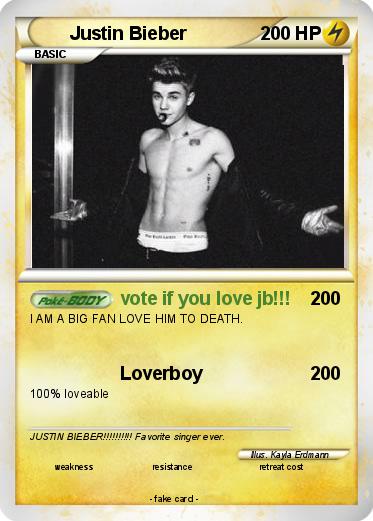 Pokemon Justin Bieber