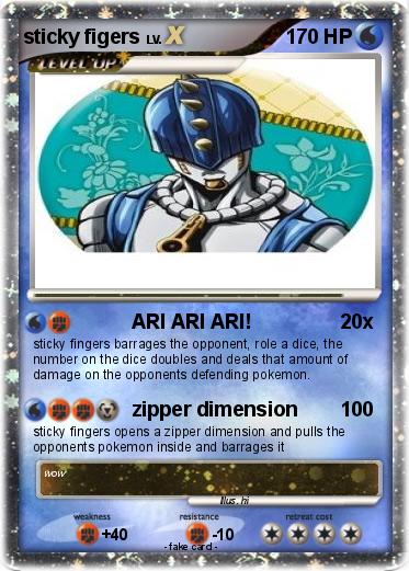 Pokemon sticky figers