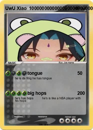 Pokemon UwU Xiao  1000000000000000000000000000000000