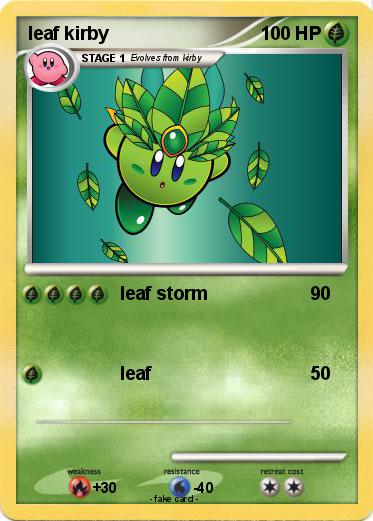 Pokemon leaf kirby