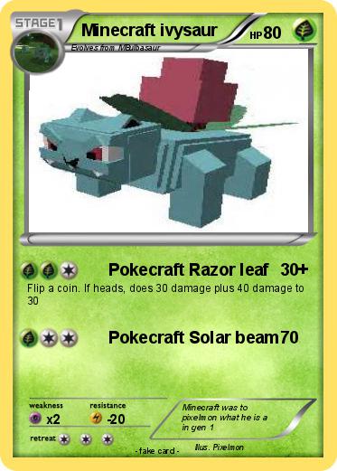 Pokemon Minecraft ivysaur