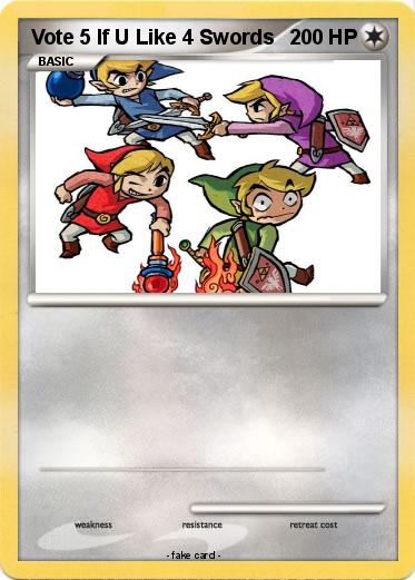 Pokemon Vote 5 If U Like 4 Swords