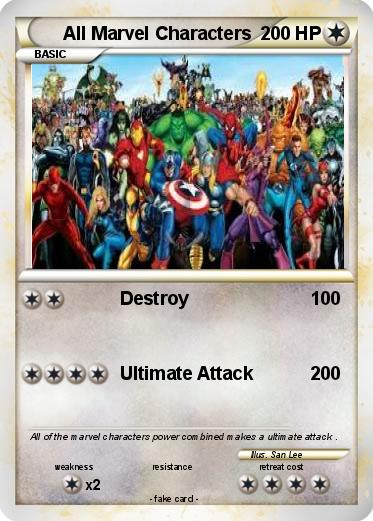 Pokemon All Marvel Characters