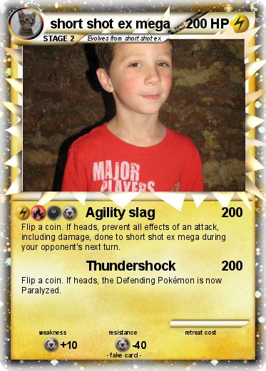 Pokemon short shot ex mega