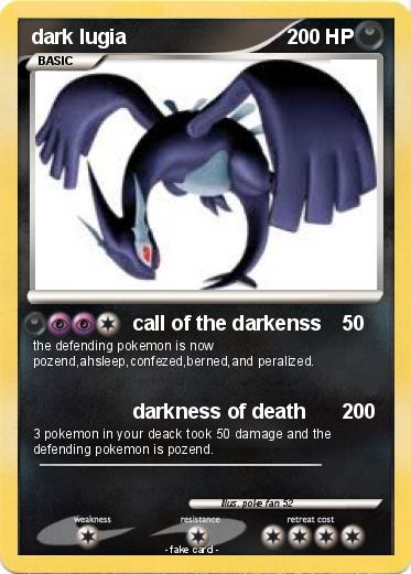 Pokemon dark lugia
