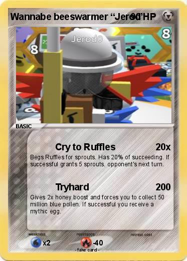 Pokemon Wannabe beeswarmer “Jerod”