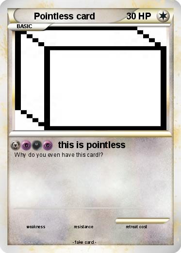 Pokemon Pointless card