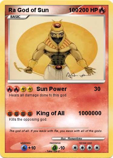Pokemon Ra God of Sun             100