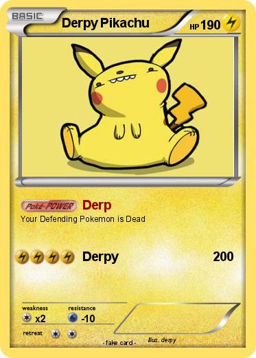 Pokemon Derpy Pikachu