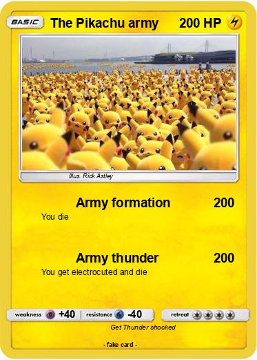 Pokemon The Pikachu army