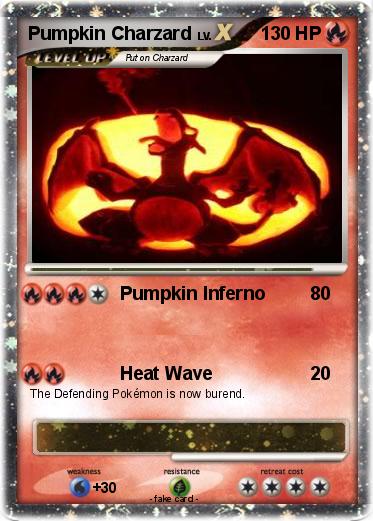 Pokemon Pumpkin Charzard