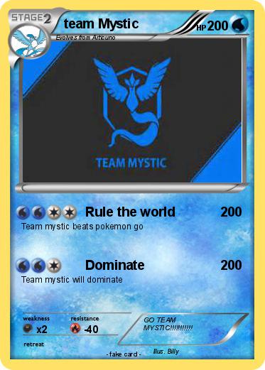 Pokemon team Mystic