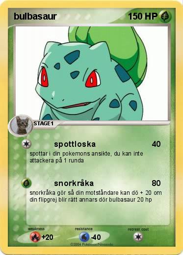 Pokemon bulbasaur