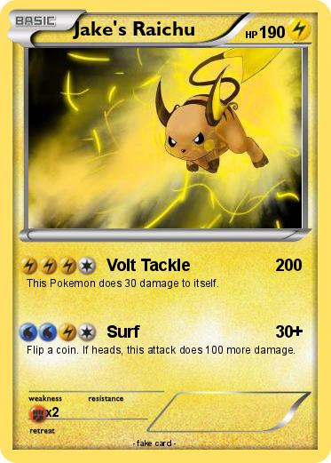 Pokemon Jake's Raichu