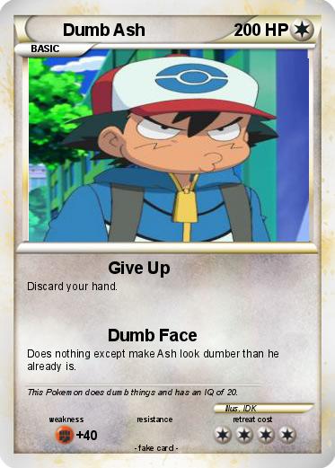 Pokemon Dumb Ash