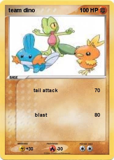Pokemon team dino