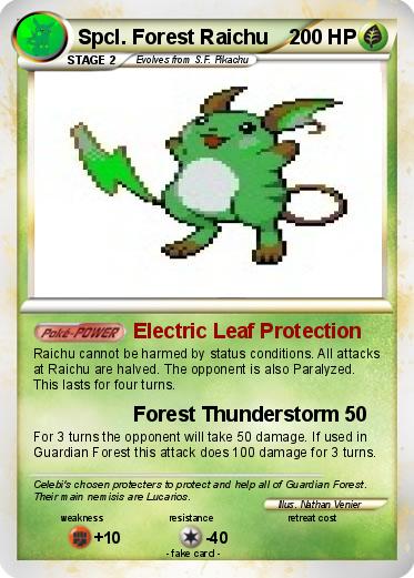 Pokemon Spcl. Forest Raichu