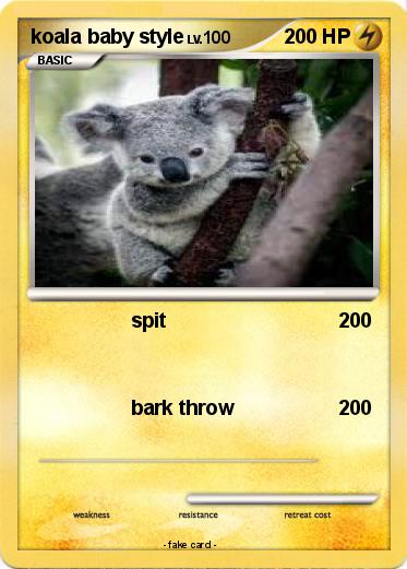 Pokemon koala baby style